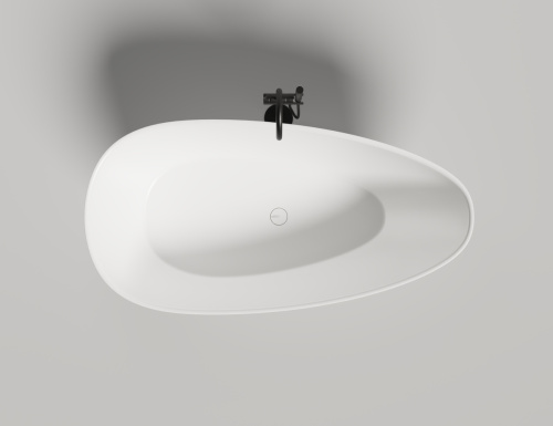 Ванна из искусственного камня Salini PAOLA 1015203MF 160х80 отдельностоящая асимметричная